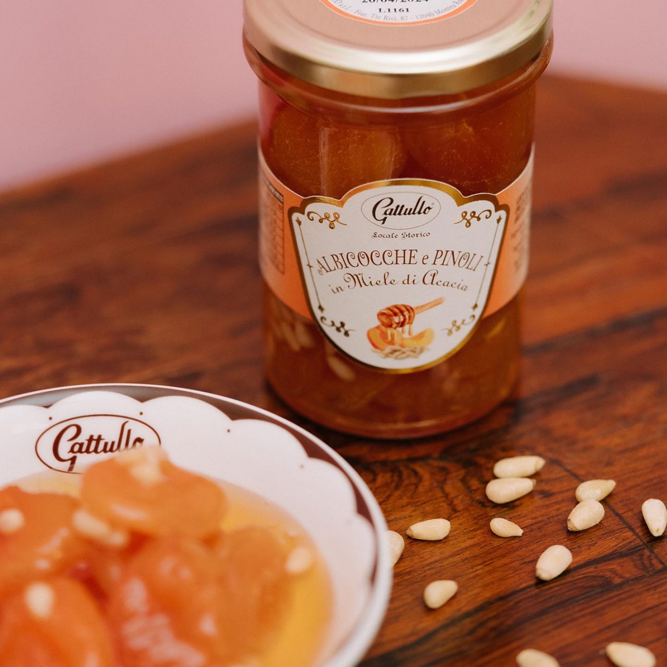 Apricots and Pine Nuts in Acacia Honey